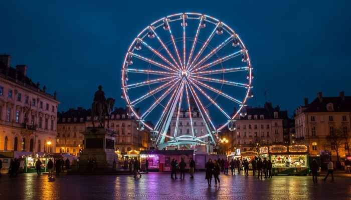 Wittelsbacherplatz with Ferris wheel